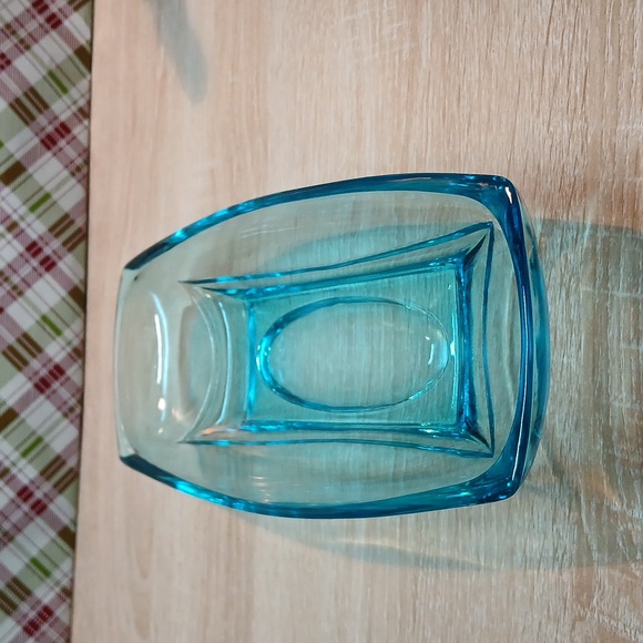 Vintage Blue Atlas Glass Relish Dish - Picture 3 of 14